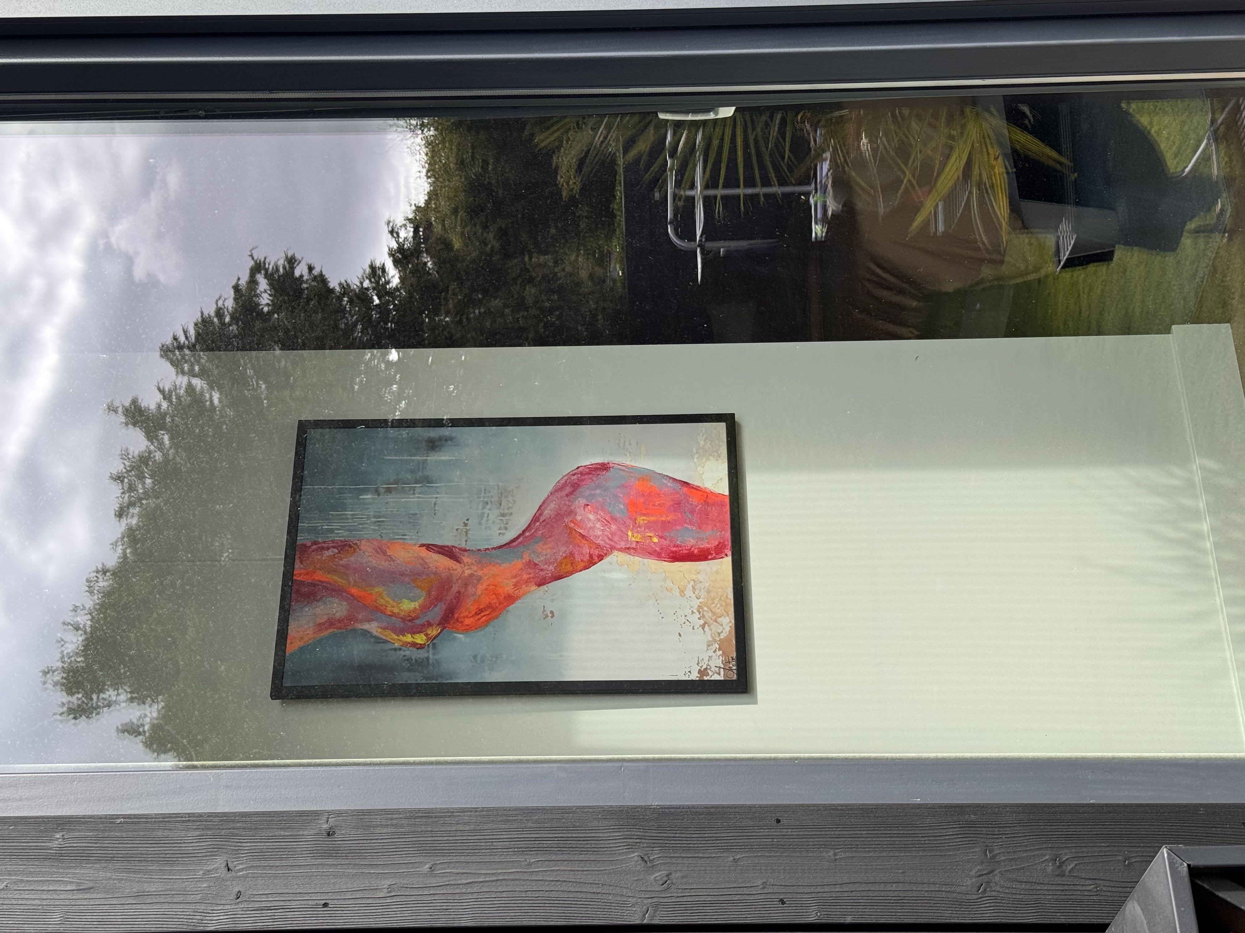 Sonia Anton painting displayed inside the home